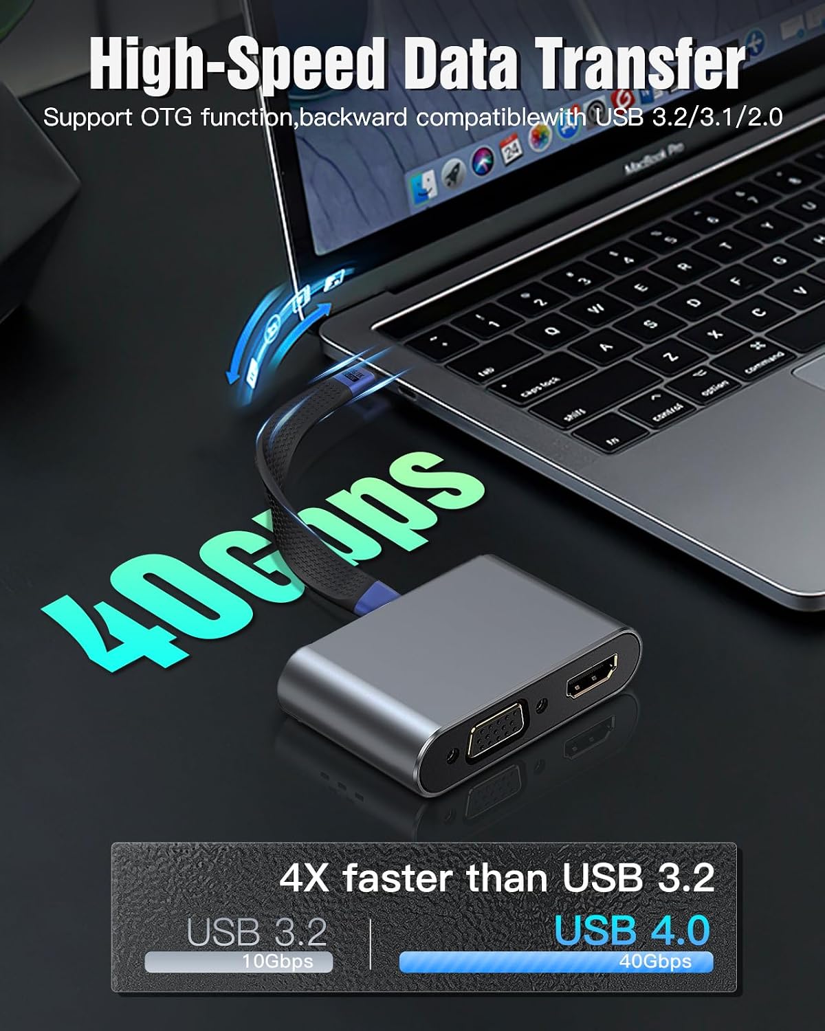 Thumbnail 2 de TiMOVO Short USB‑C to USB‑C Cable 240W