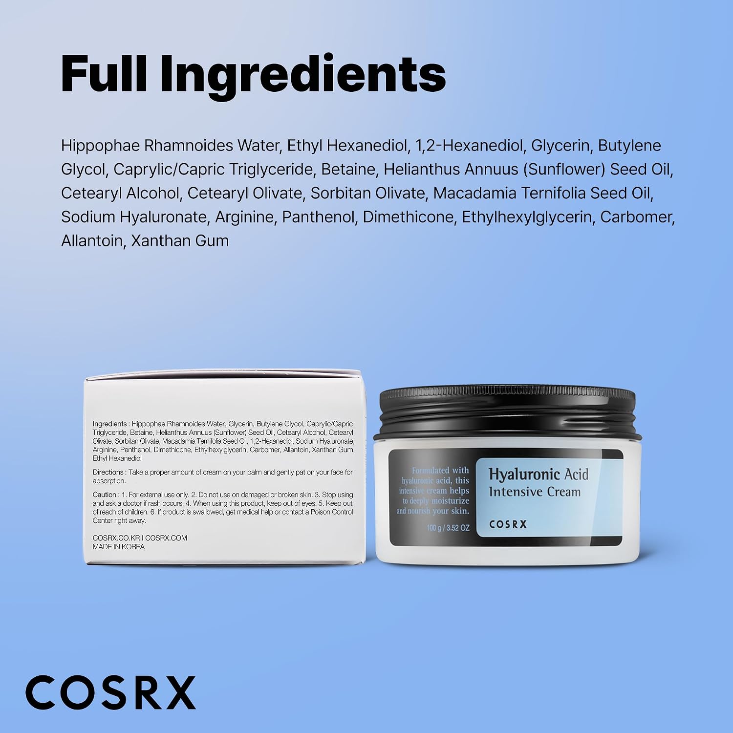 Thumbnail 6 de COSRX Hyaluronic Acid Cream, 3.52 oz Daily Moisturizer for Sensitive Skin