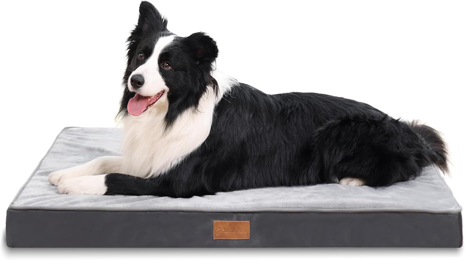 Jaspuriea Large Orthopedic Dog Bed with Washable Waterproof Cover (90x60x9cm)