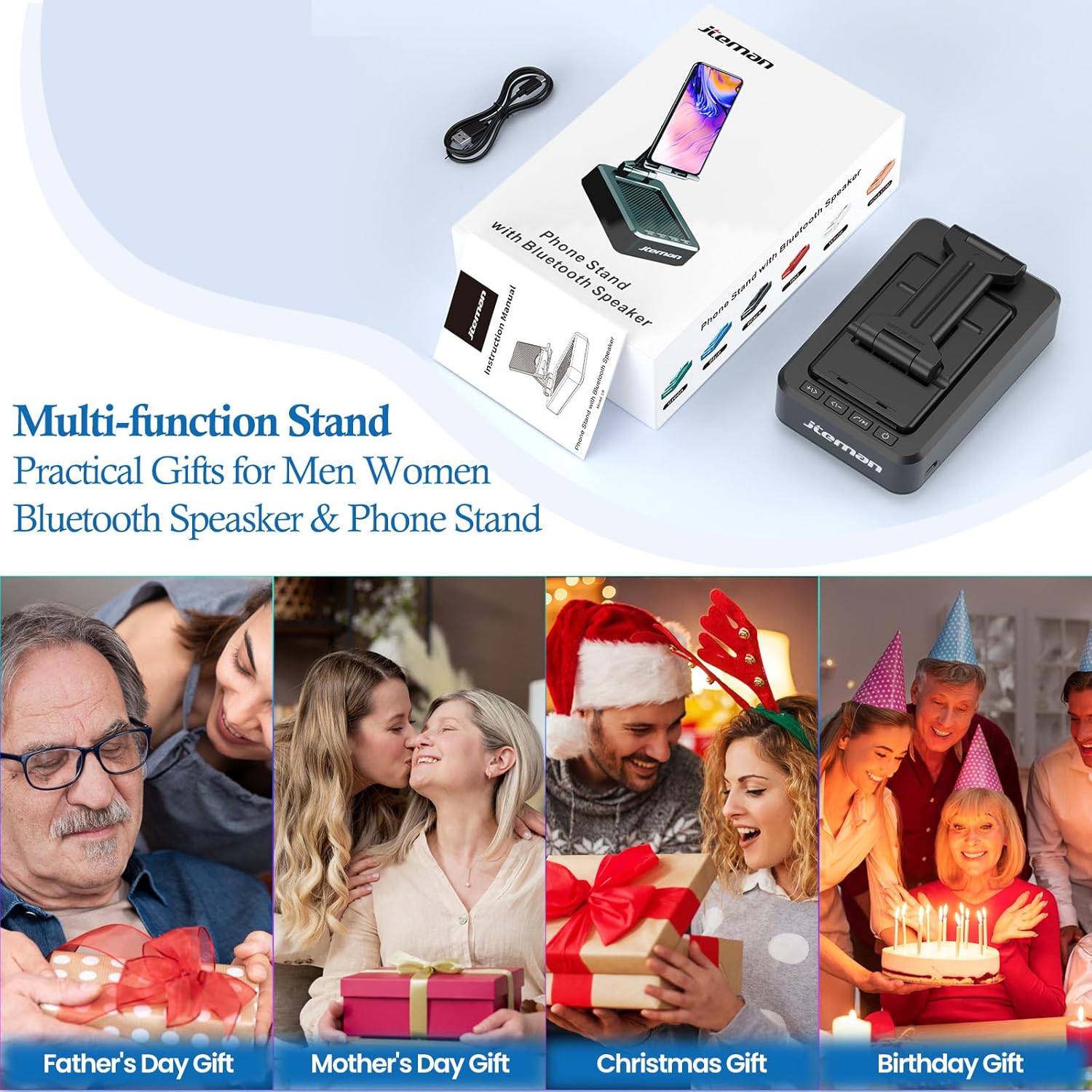 Thumbnail 6 de Cell Phone Stand with Wireless Bluetooth Speaker