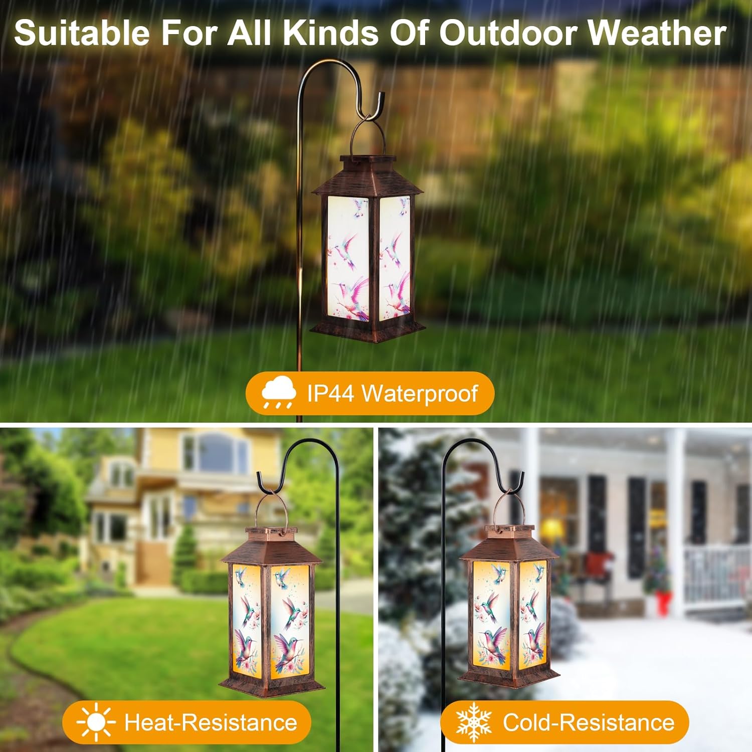 Detalle 2 de Pawatee Solar Hanging Lanterns 3 LED