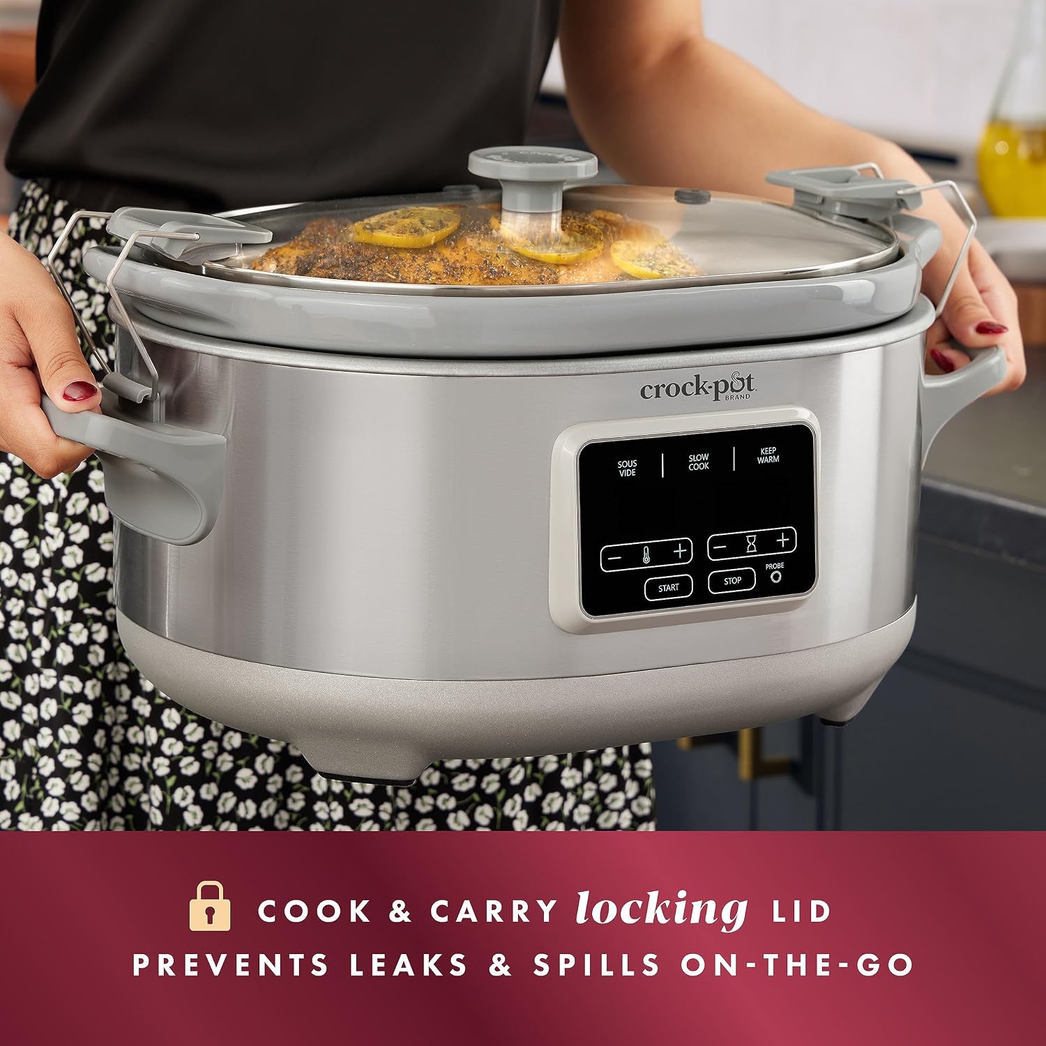 Detalle 2 de Crockpot Programmable 7-Quart Slow Cooker 🍲