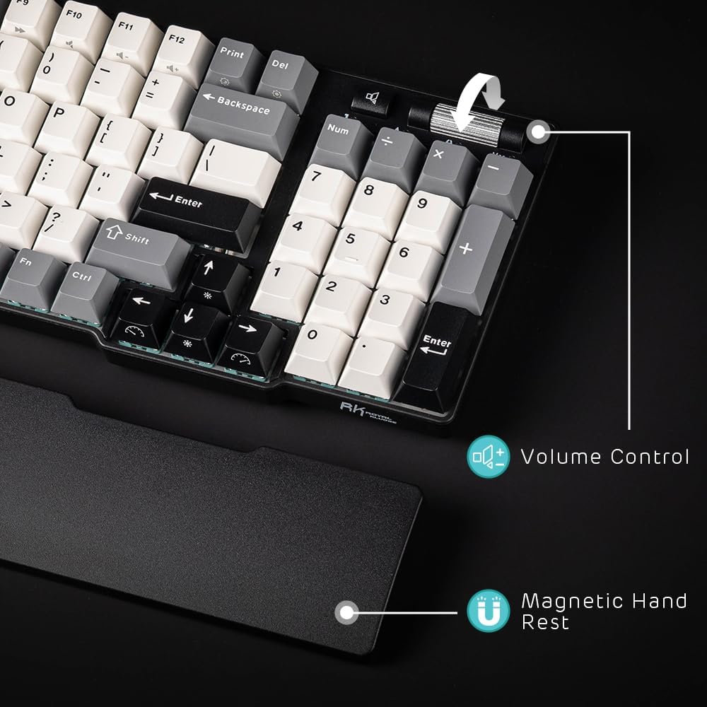 Thumbnail 2 de RK ROYAL KLUDGE C96 HE tastiera meccanica da gioco con interruttori magnetici Hall, RGB cablata 90%, polling 8K e Rapid Trigger