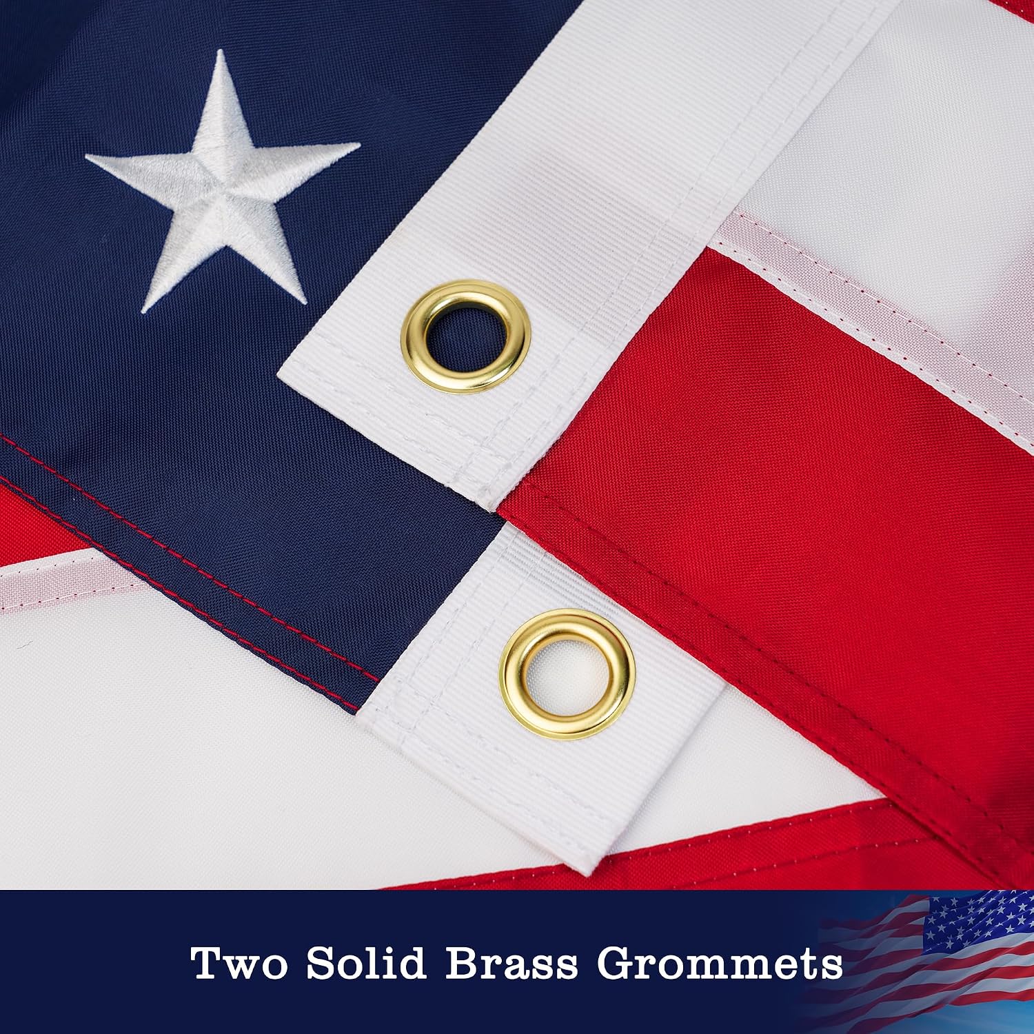 Thumbnail 1 de YIYUESQUHF DZ-NL-GQ3x5-02 American Flag, 3 x 5ft 350D Polyester