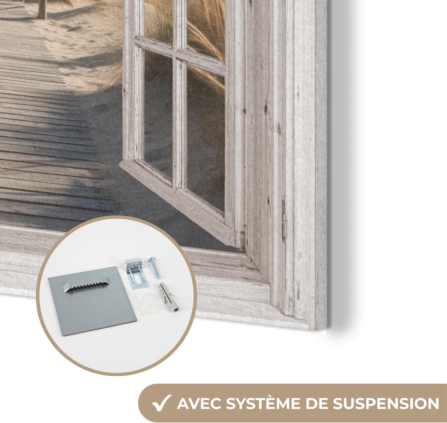 Thumbnail 6 de Décoration murale en feutre MuchoWow 60x60 cm – Océan, côte, vue mer