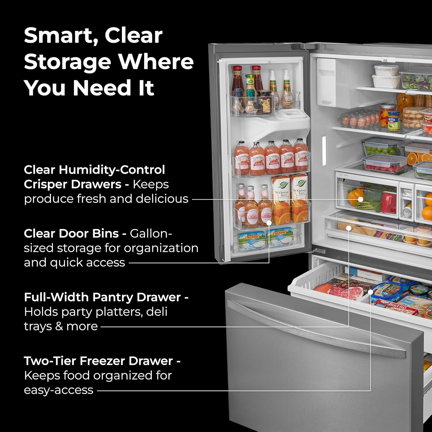 Detalle de Kenmore French Door Refrigerator 28.6 cu. ft.