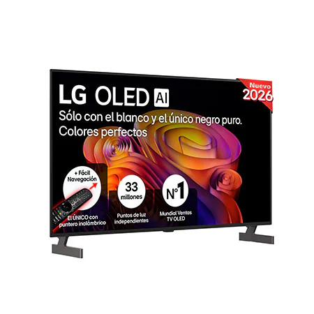 Detalle de LG OLED AI B6 48 pulgadas 4K (2026) OLED48B6ELC — reseña y guía de compra