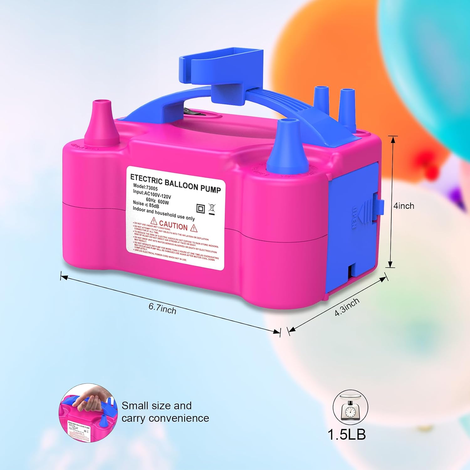 Thumbnail 4 de IDAODAN Electric Balloon Pump