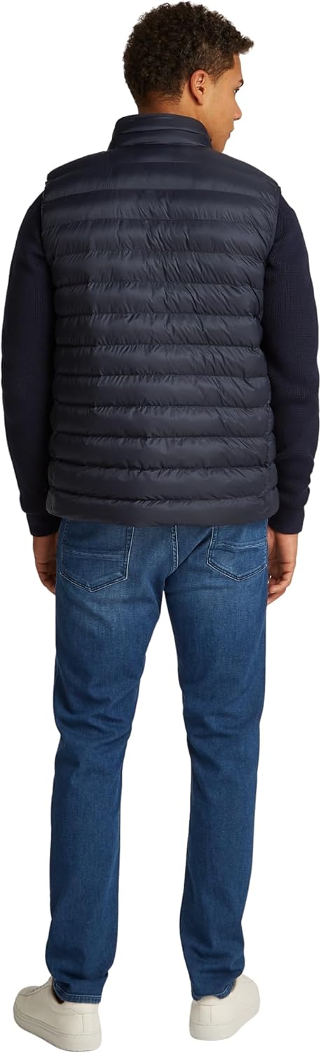 Detalle 2 de Tommy Hilfiger Herren Weste Steppweste – stilvoll, warm & umweltfreundlich aus recyceltem Nylon