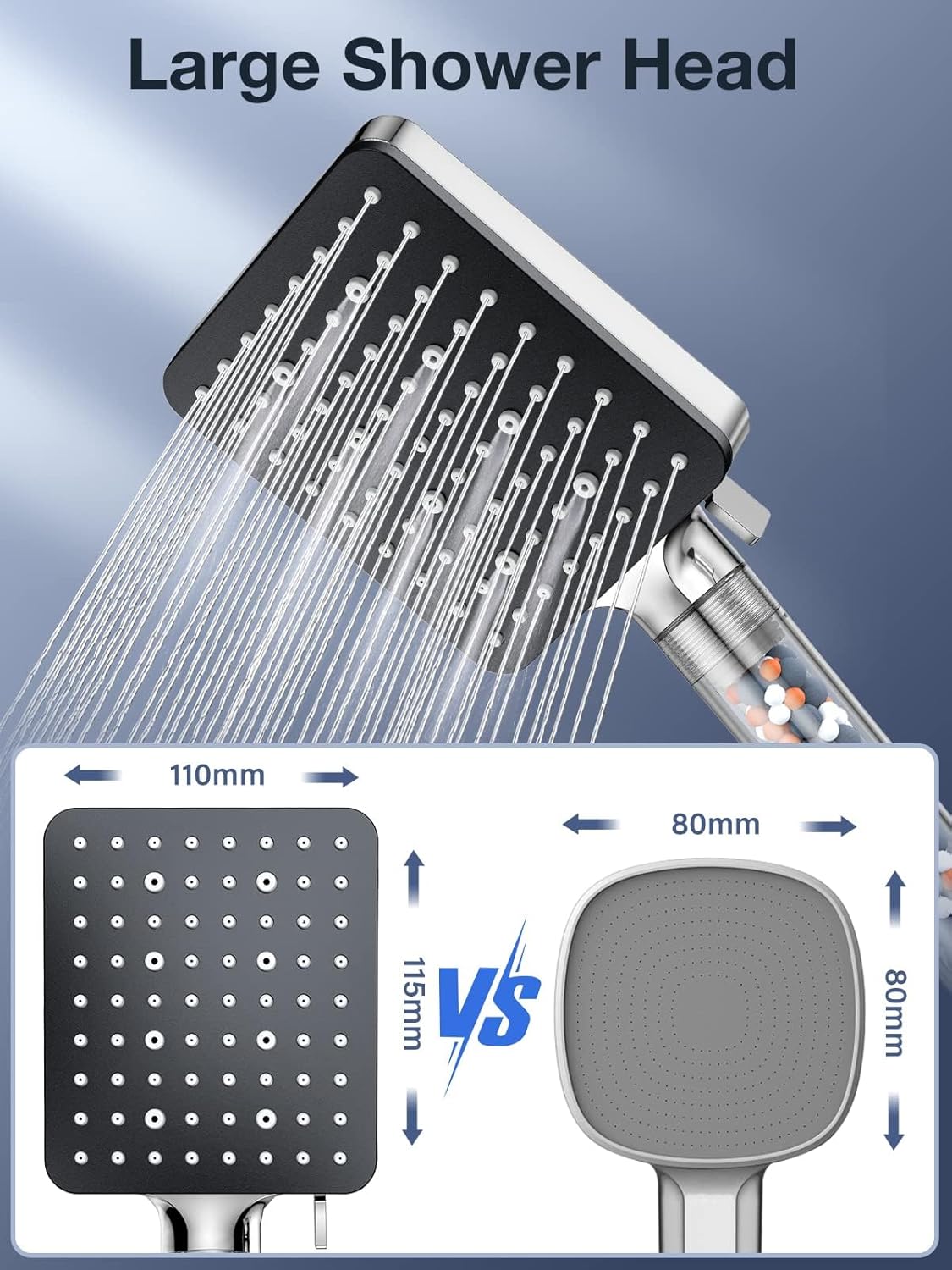 Thumbnail 1 de YEAUPE PRO Shower Head with Filter 6 Jet Modes