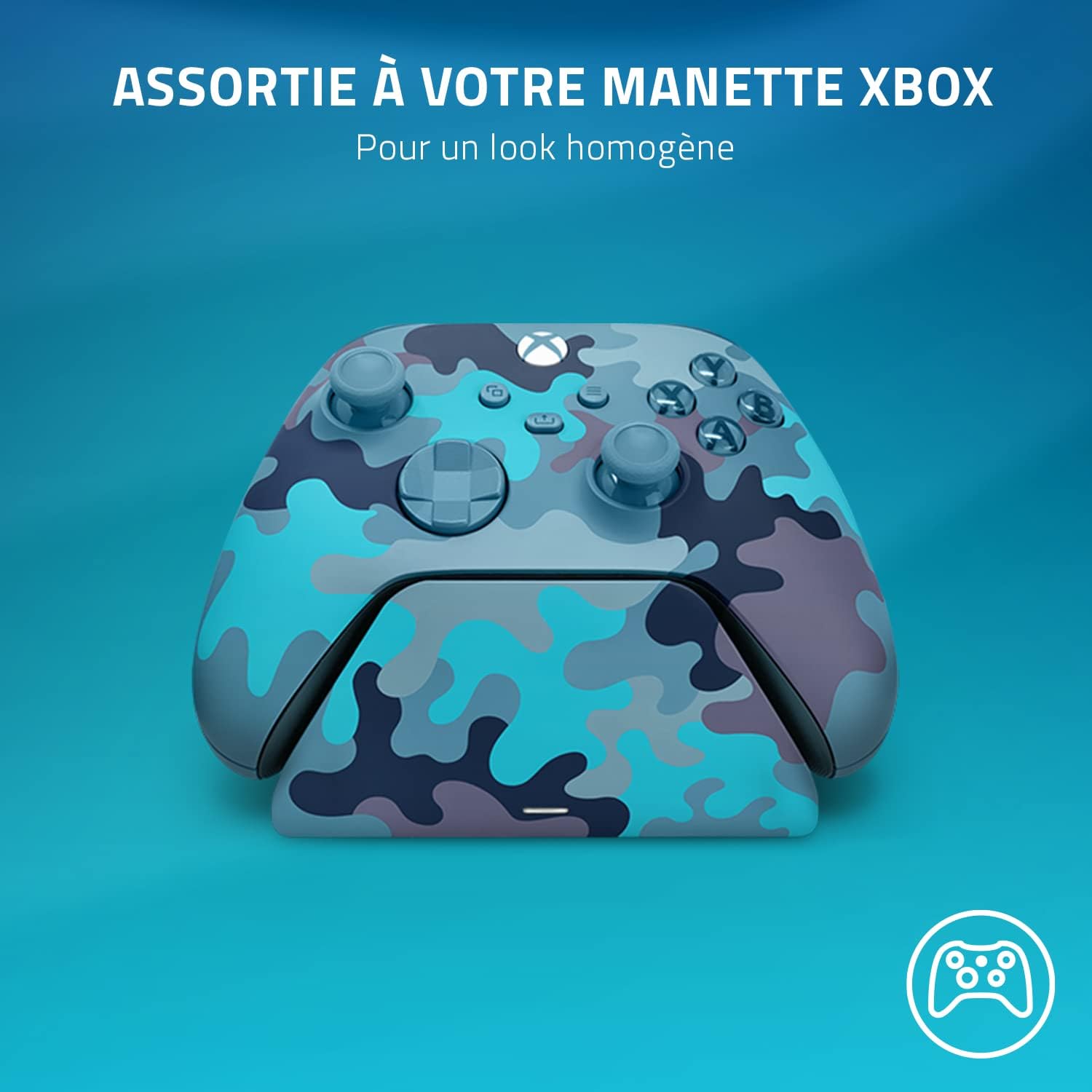 Thumbnail 1 de Razer Universal Quick Charging Stand — Support de chargement rapide universel pour manettes Xbox (Mineral Camouflage Éd.)