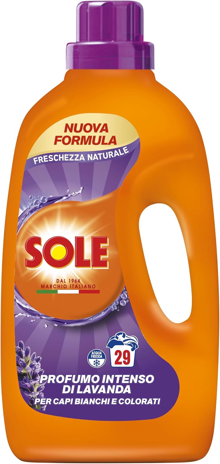 Detalle 2 de Sole Detersivo Lavatrice Liquido Freschezza Naturale 290 Lavaggi – confezione da 10 x 1305 ml