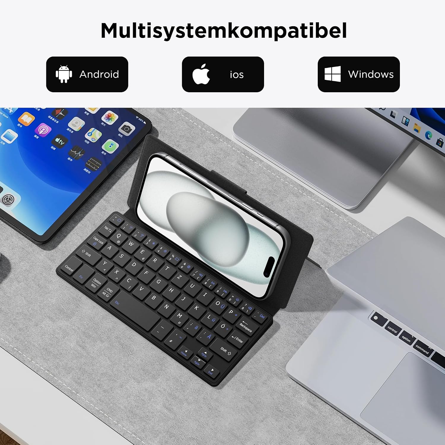 Thumbnail 3 de CACOE Mini Bluetooth Tastatur 191 g ⌨