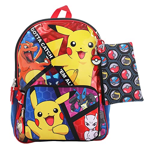 Detalle de BIOWORLD Boys Youth Five-Piece Backpack Set (Little Kid/Big Kid) with All-Over Print