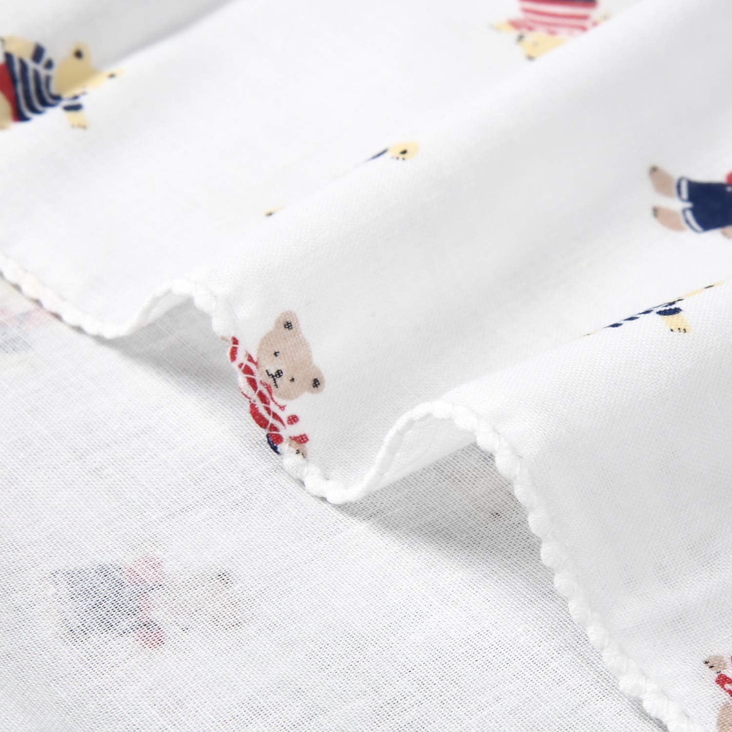 Detalle de イサム商会 ガーゼバスタオル 綿100%・日本製・ベアー柄 90×90cm