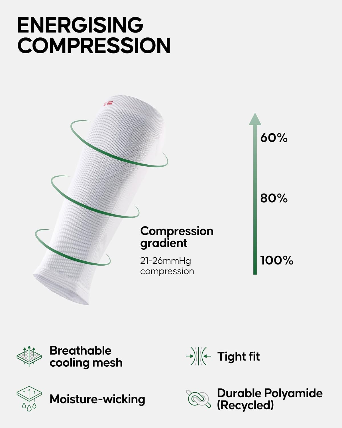 Thumbnail 1 de DANISH ENDURANCE 53000 Calf Compression Sleeves, 21–26 mmHg