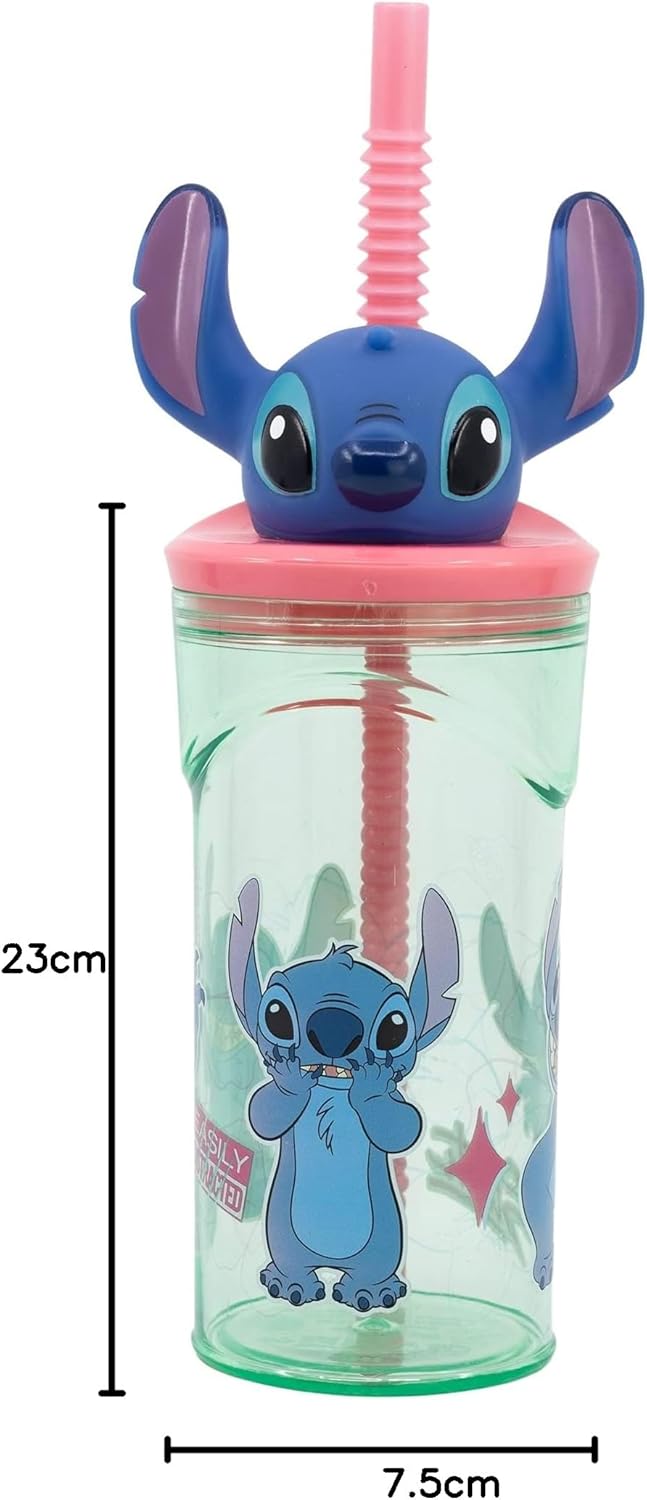 Thumbnail 5 de Stor Disney Stitch 3D-Kunststoffbecher für Kinder (BPA-frei) mit Strohhalm