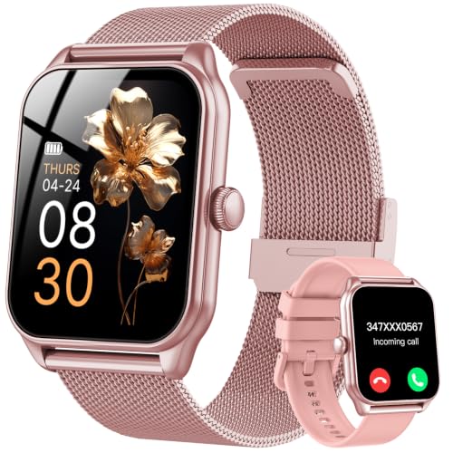 taopodo JX637: Reloj Inteligente para Mujer con Llamadas, 1,91" y 120+ Modos Deportivos