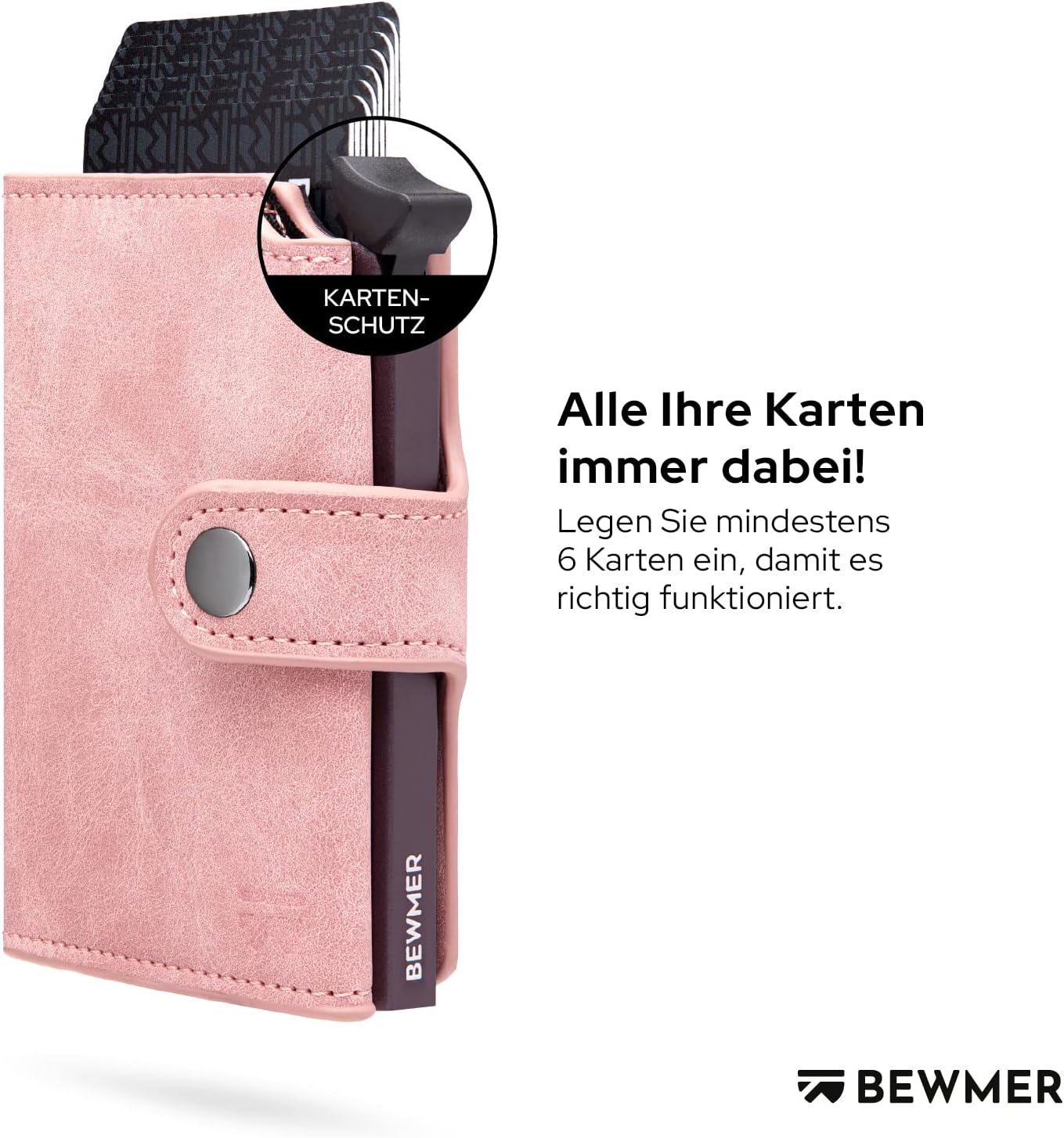 Thumbnail 1 de BEWMER v2 Shielded Slim Wallet mit Münzfach – RFID-Schutz, Münzfach und Platz für 9 Karten