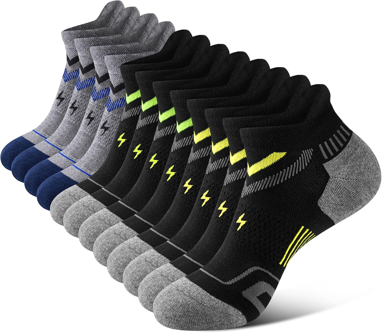 Detalle de SukModen Ankle Running Socks for Men – Performance Anti-Blister Trainer Socks