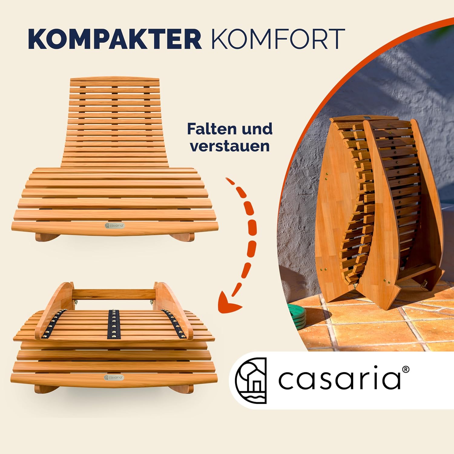 Thumbnail 5 de Casaria 2X Sonnenliege 195x60 cm