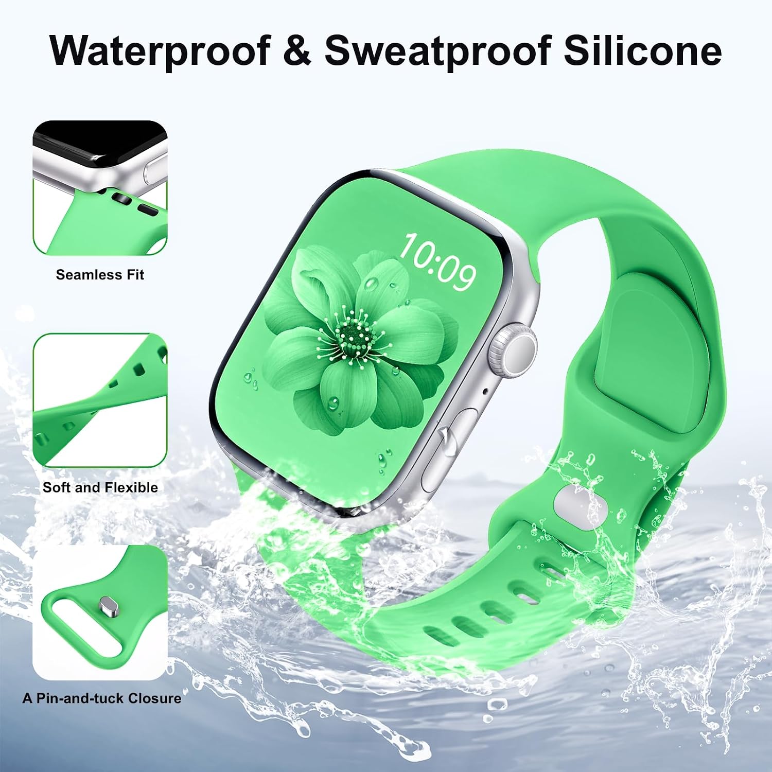 Detalle de 6 Pack Silicone Sport Bands for Apple Watch
