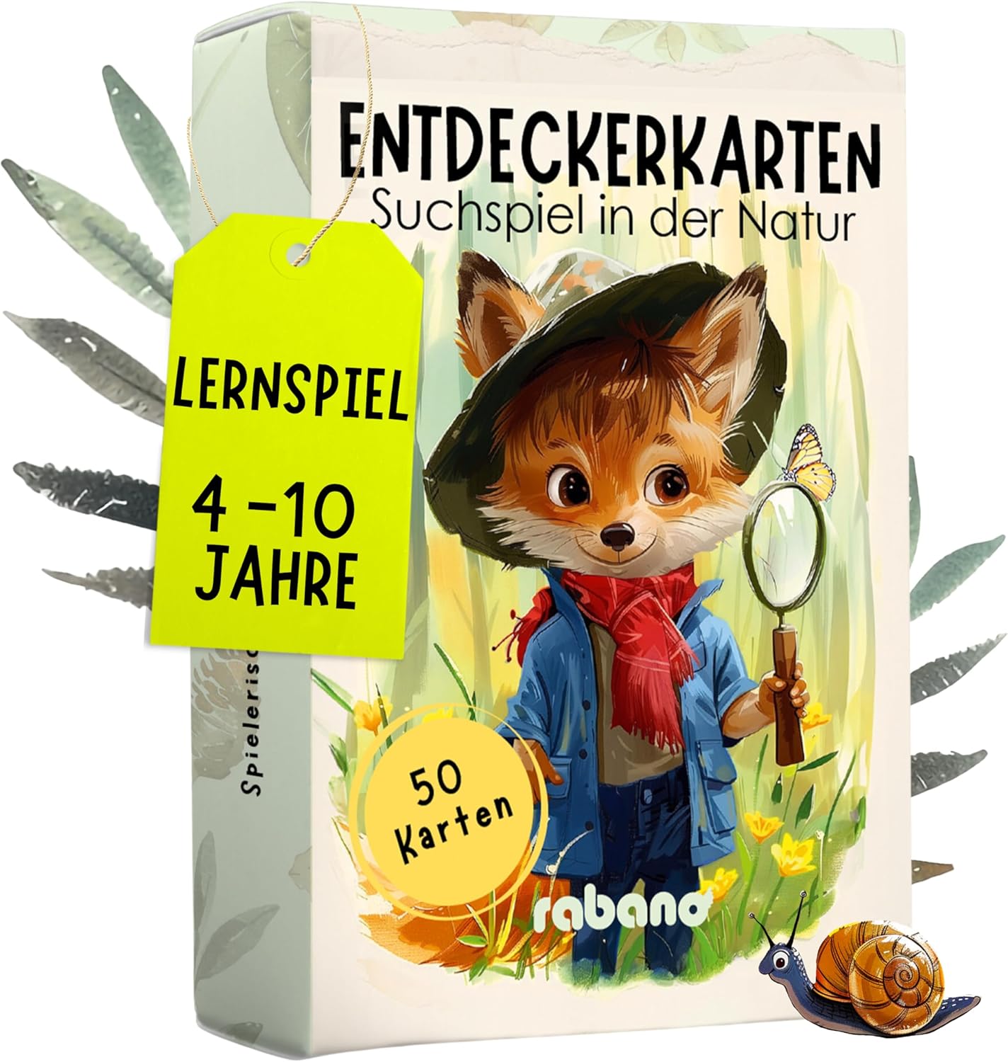 Detalle de 50 Entdeckerkarten für Kinder – Schatzsuche Spielkarten 🃏