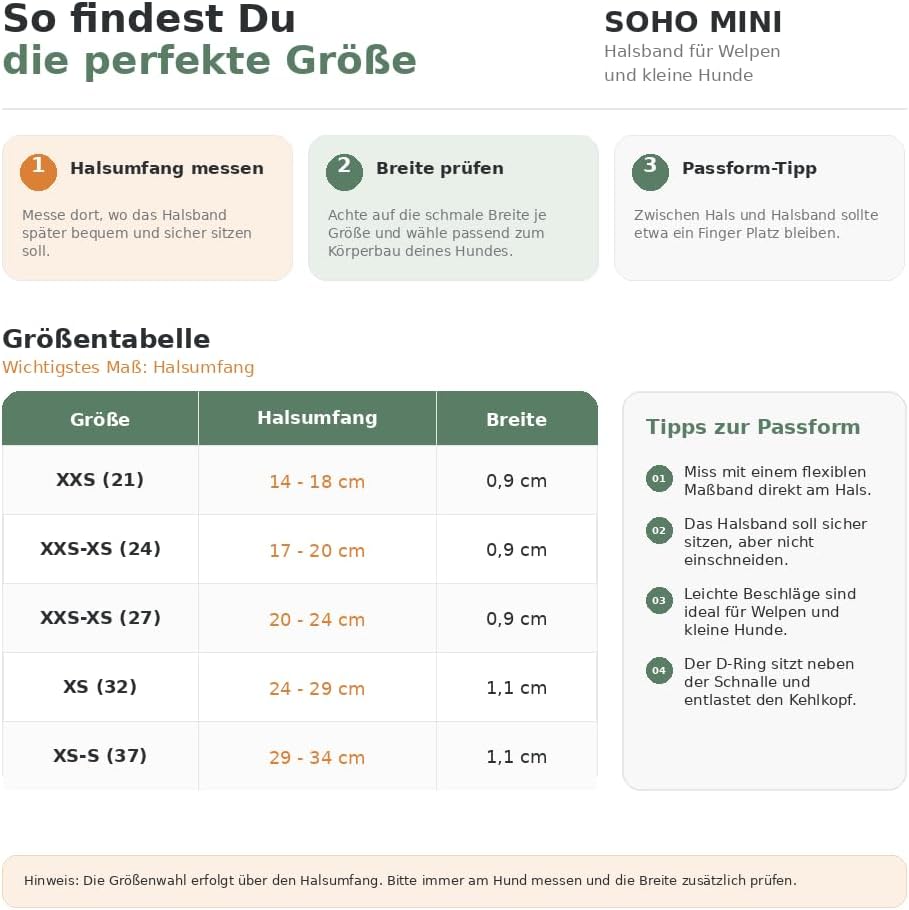 Detalle 2 de Hunter Hundehalsband SOHO MINI Flieder-Grau – Leichtes, fellschonendes Rindsleder für kleine Hunde