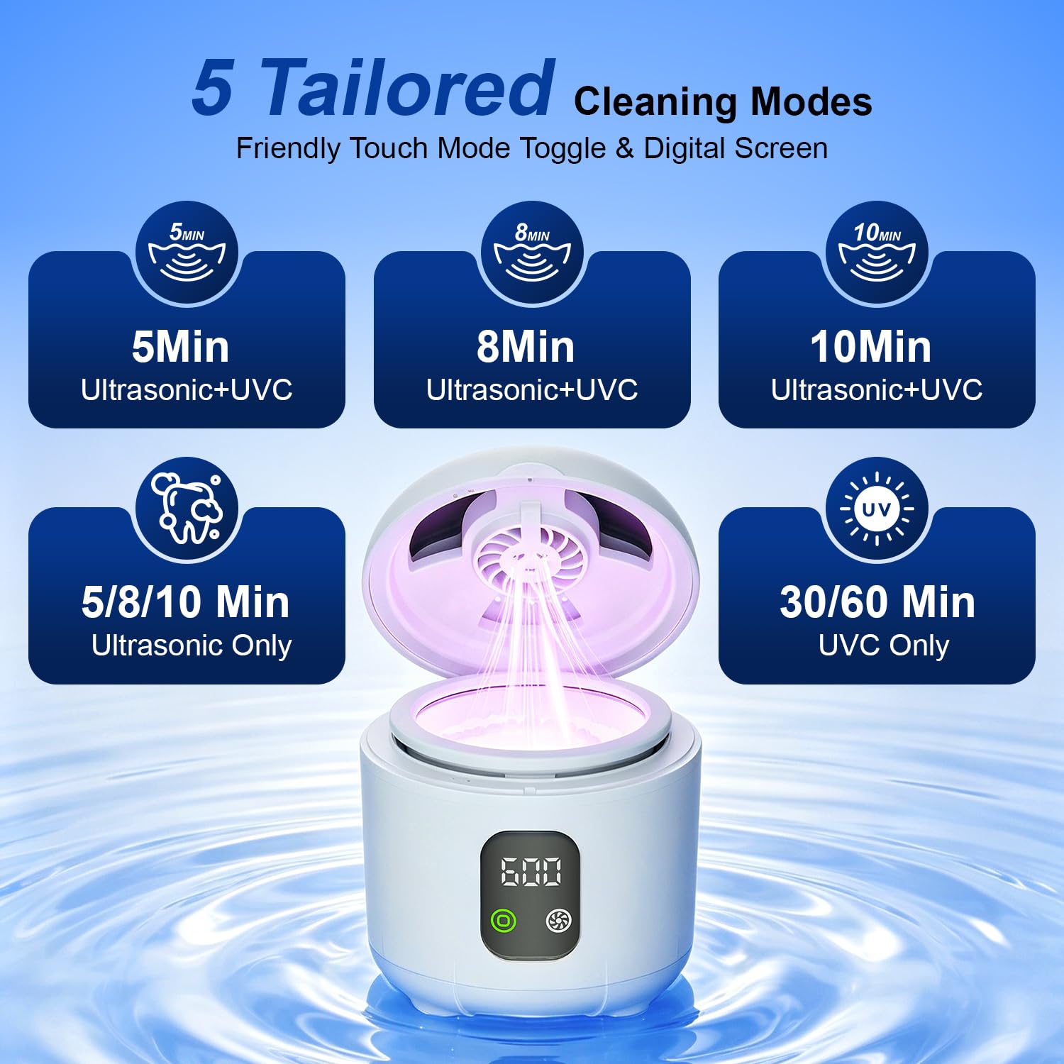 Detalle 2 de Ultrasonic Retainer Cleaner, 45 kHz