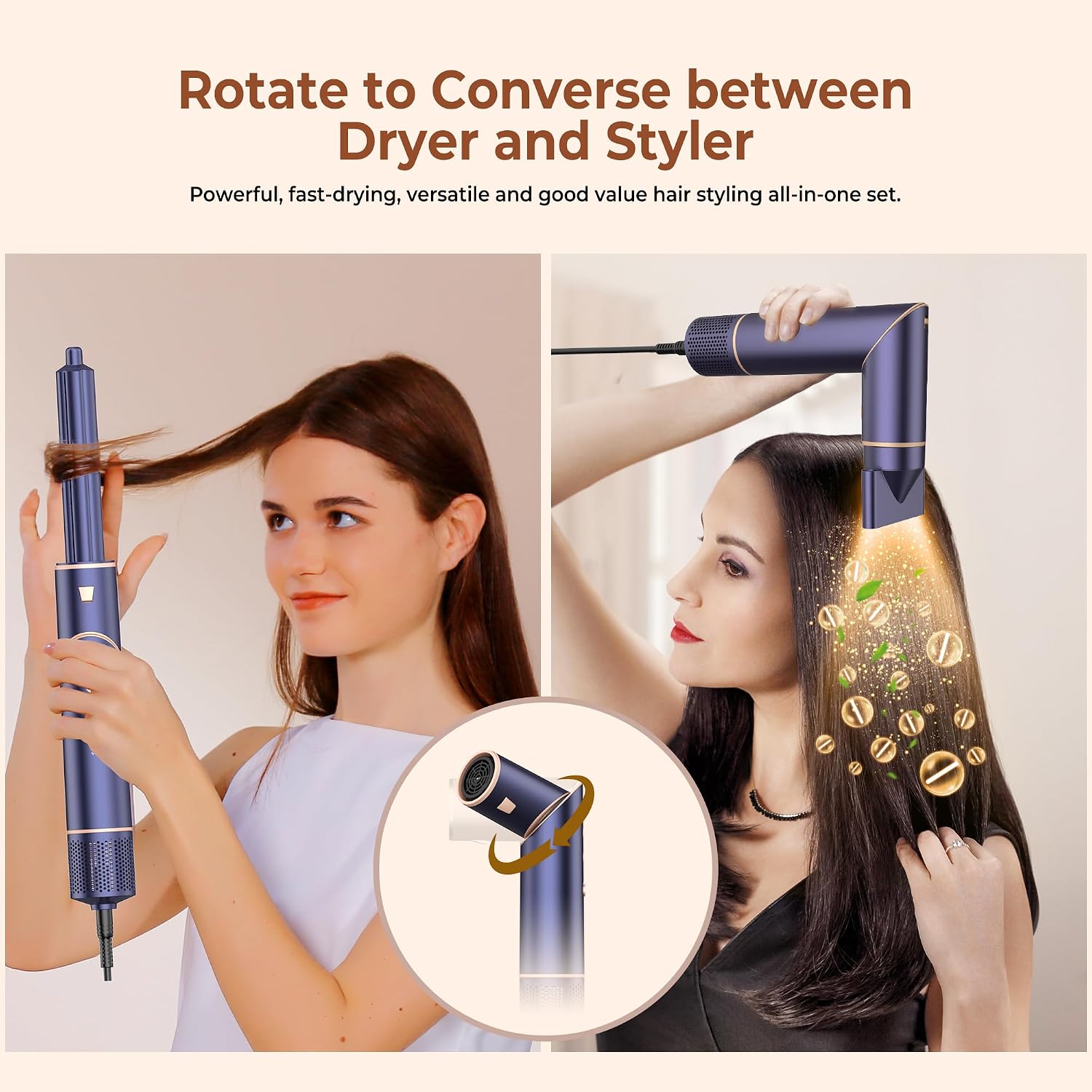 Detalle de UKLISS 7 in 1 Pro Air Styler & Hair Dryer Set 💇♀