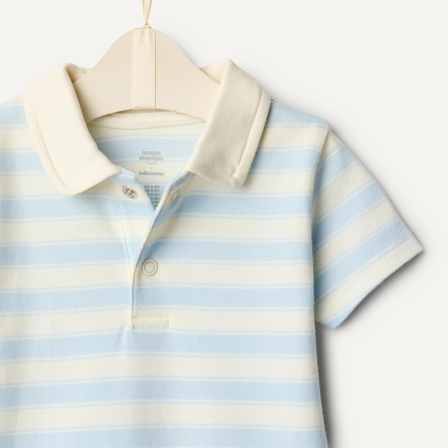 Thumbnail 4 de Amazon Essentials x Sofia Grainge Baby Jungen Kurzarm-Polo-Strampler (2er-Pack) aus Baumwolle
