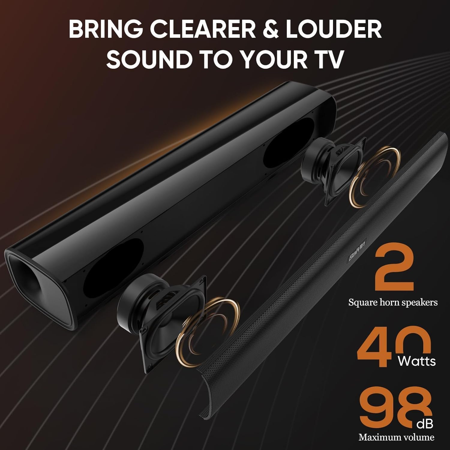 Detalle de Saiyin Soundbar 17 Pollici per TV