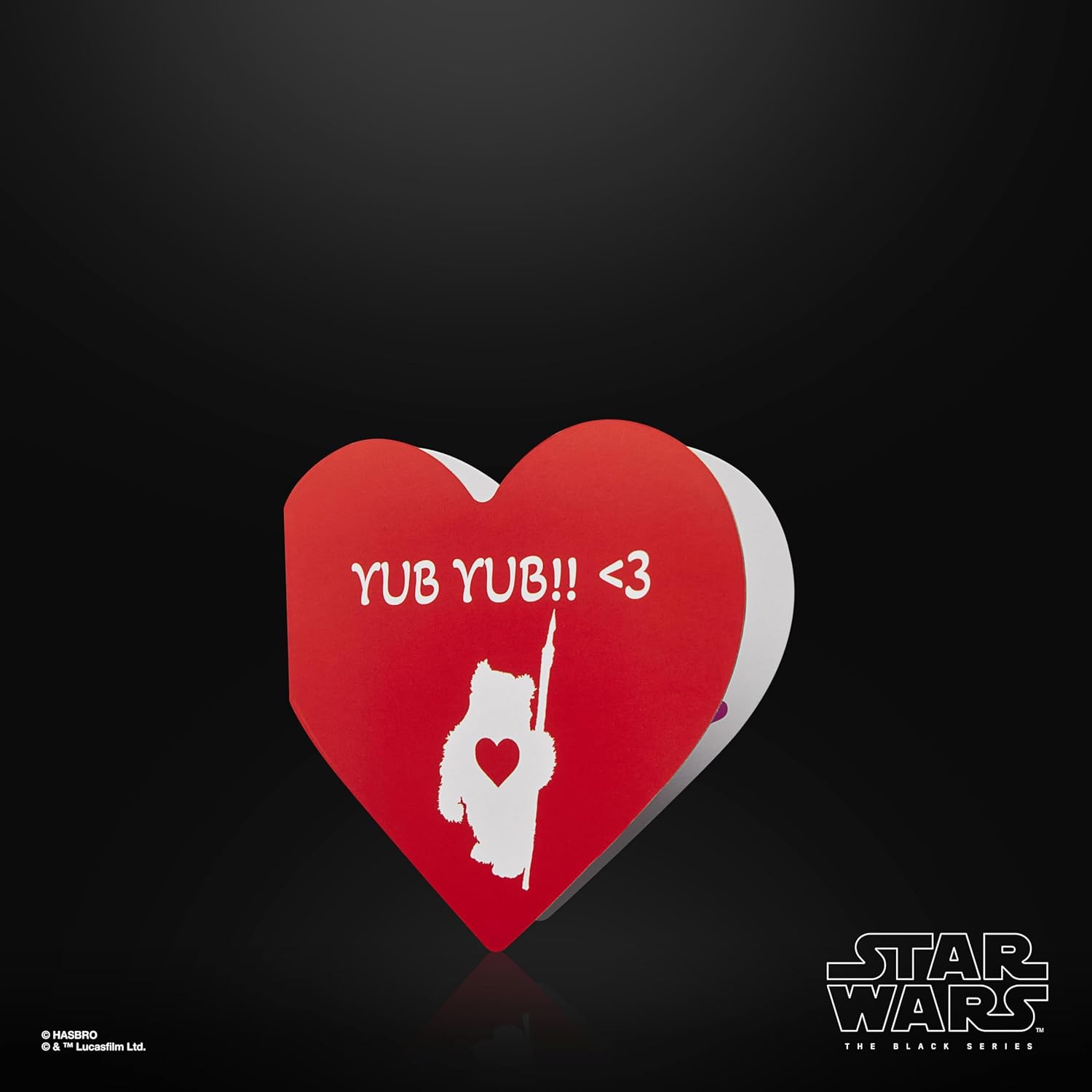 Thumbnail 5 de Star Wars The Black Series Ewok (Valentine’s Day Edition) — Figurine premium 15 cm