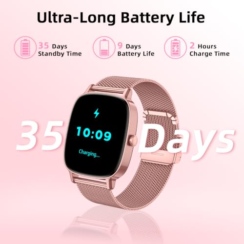Thumbnail 7 de cioic Damen Smartwatch mit Telefonfunktion – 1,85 Zoll HD Display, 120+ Sportmodi, IP68, Herzfrequenz & Schlafmonitor