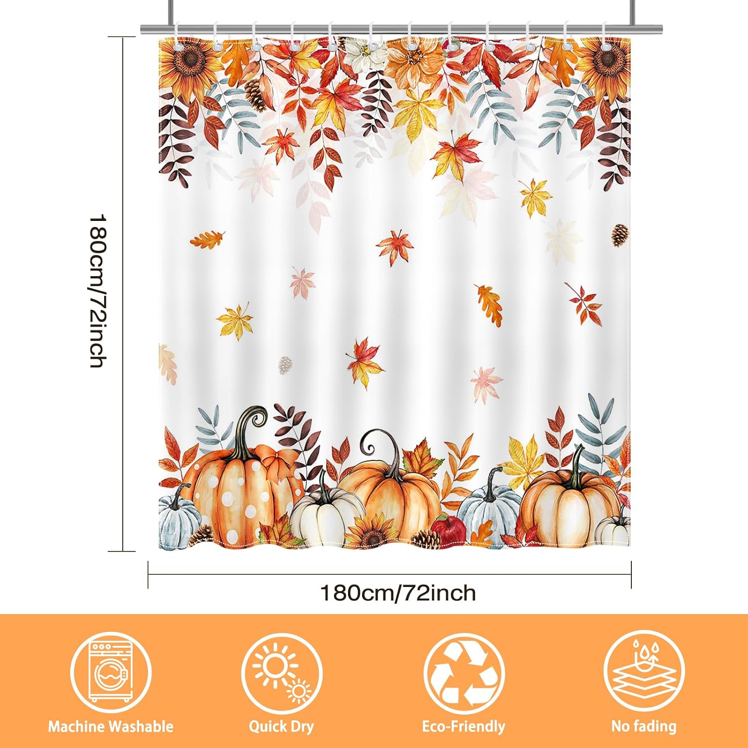Detalle de Mocsicka Polyester Shower Curtain