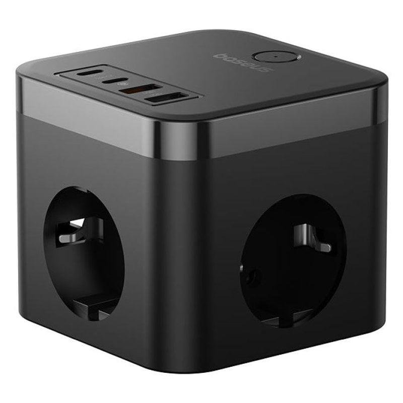Detalle 2 de Baseus PowerCombo Cube Regleta 30W con 3 tomas 🪫