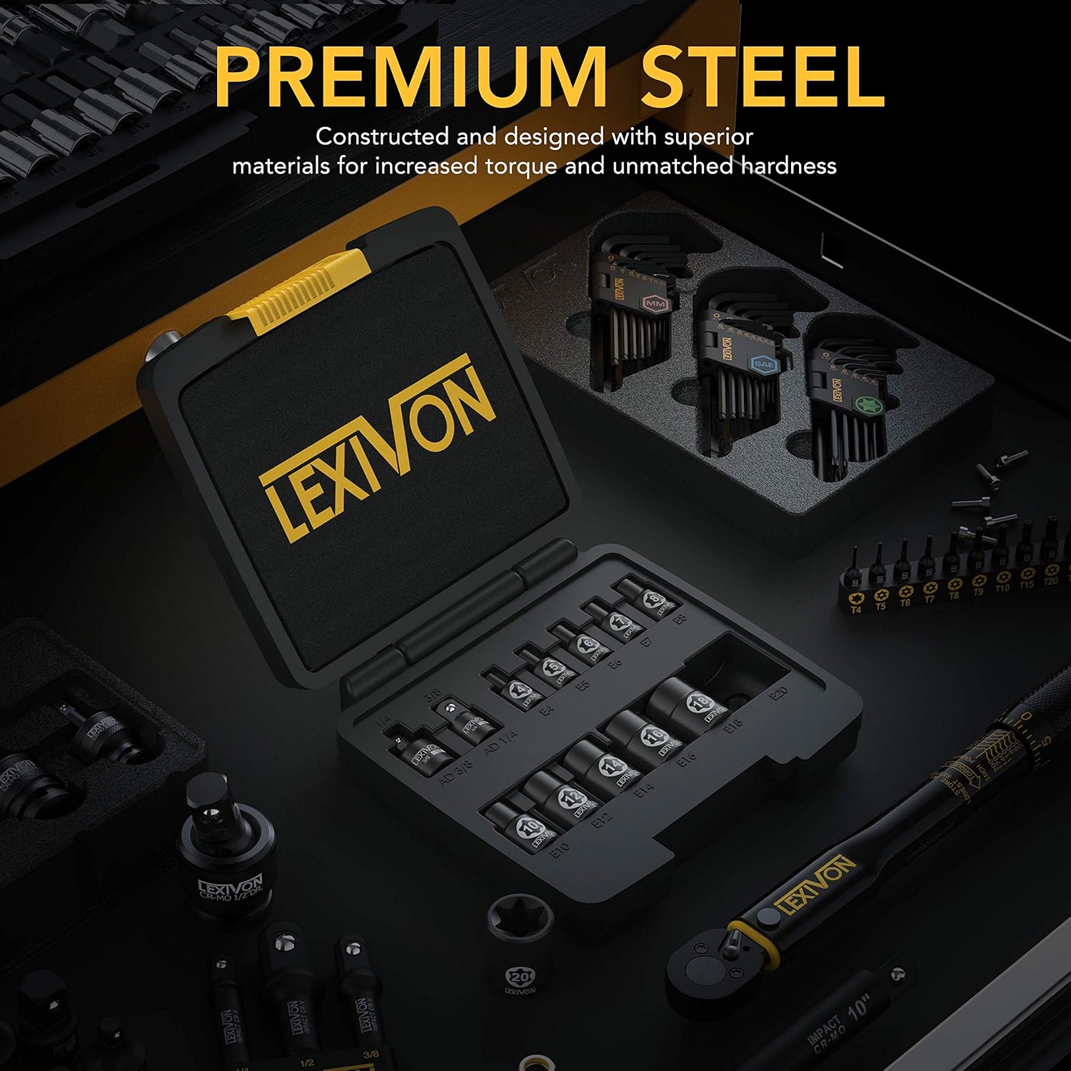 Thumbnail 1 de LEXIVON E-TORX Socket Set LX-147