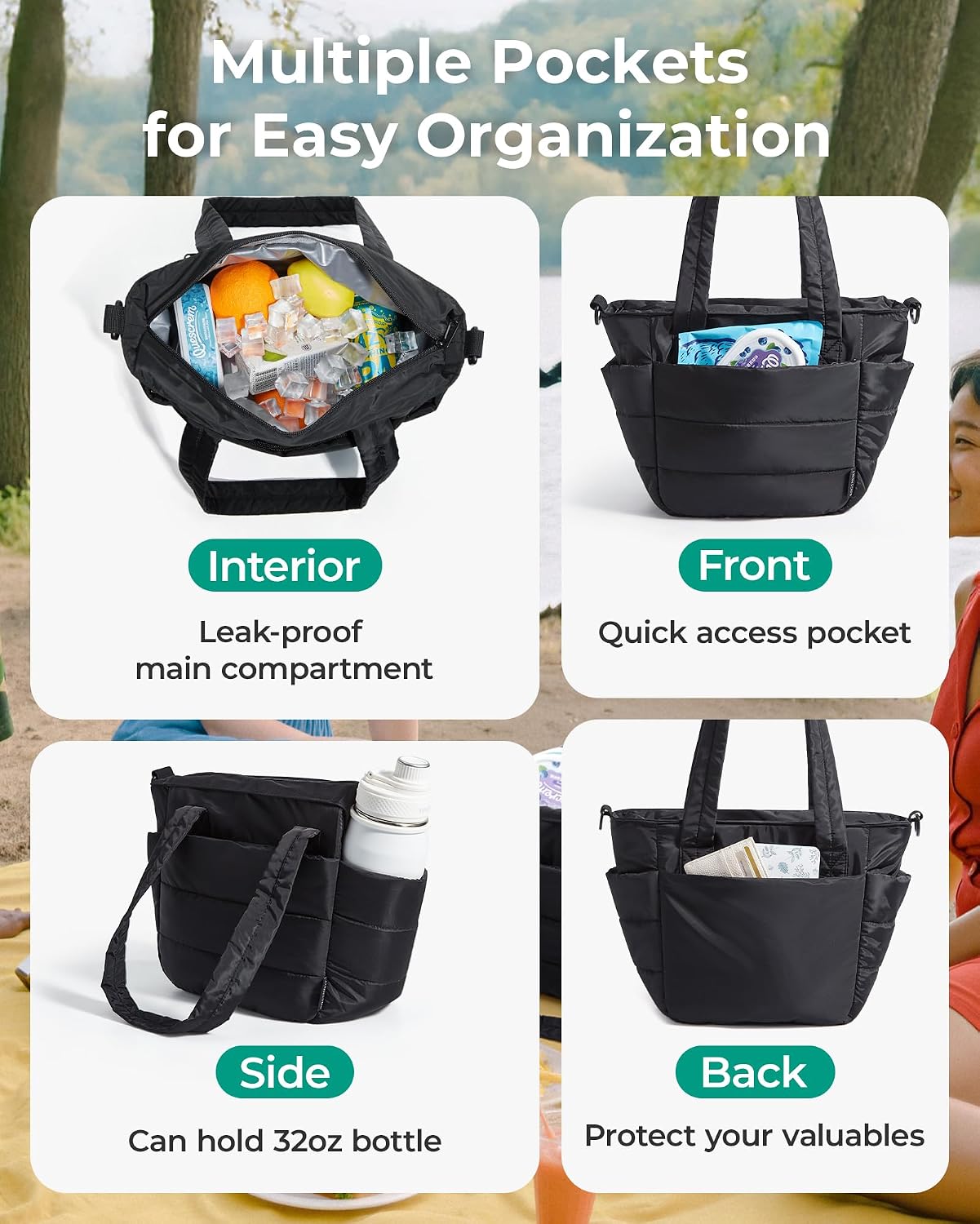 Thumbnail 5 de BAGSMART Lunch Bag Quilted