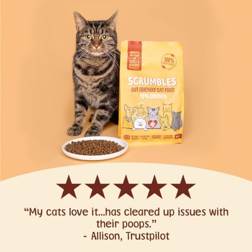 Detalle 2 de Scrumbles All Natural Dry Cat Food with 75% Chicken – High Protein for Adults & Seniors (2.5Kg)