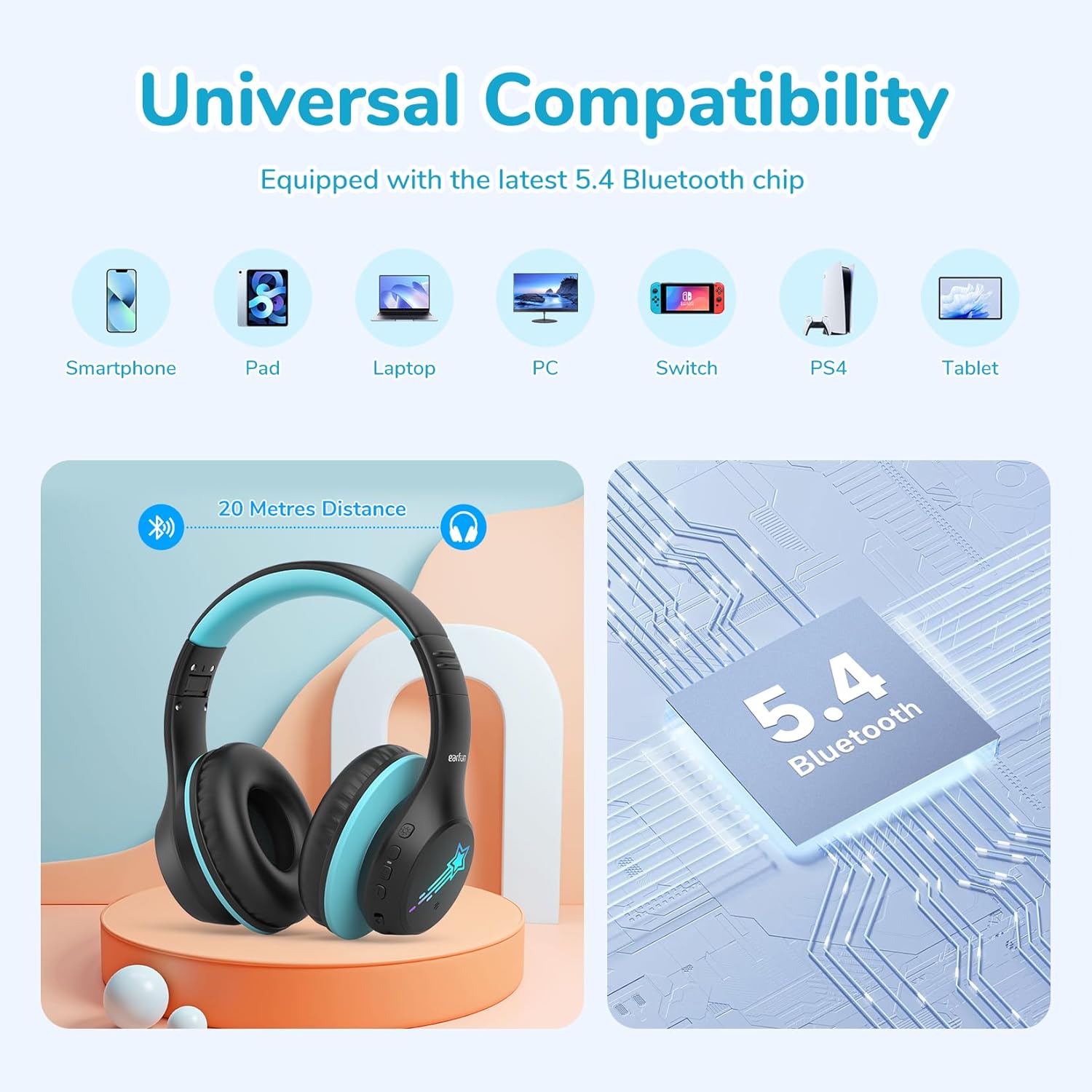 Thumbnail 5 de EarFun Kids Headphones 90H wireless headphones