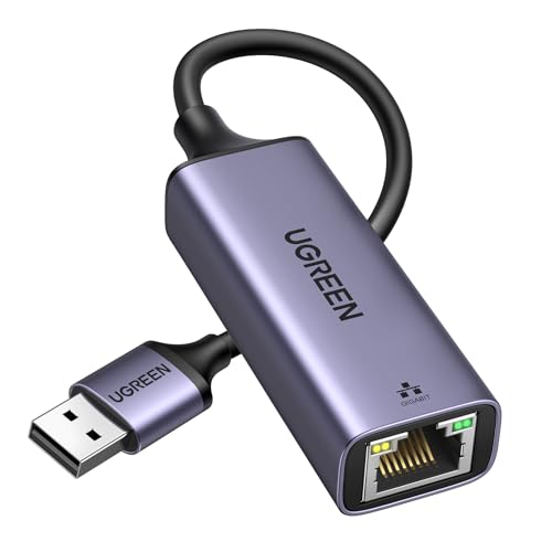 Detalle de UGREEN Adaptador de Red USB 3.0 a Ethernet Gigabit 1000Mbps RJ45 LAN