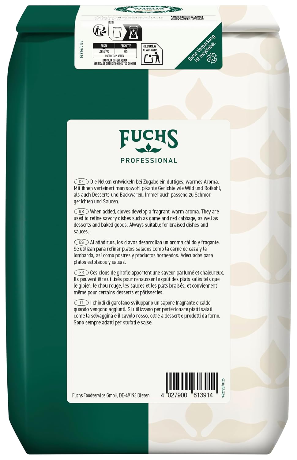 Thumbnail 1 de Fuchs Professional Nelken ganz 0,6 kg 🧂