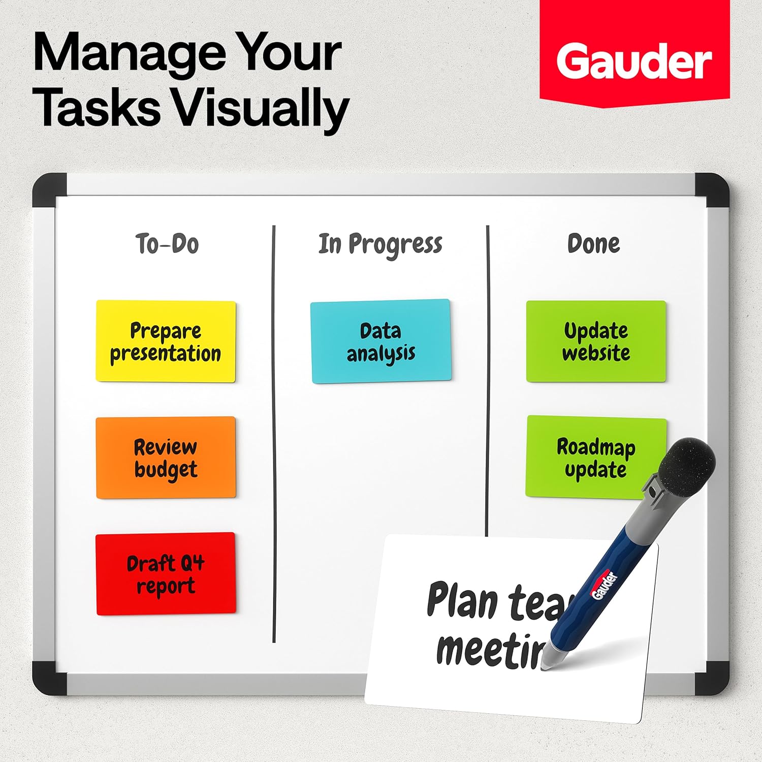 Thumbnail 3 de GAUDER Magnetic Labels Writable - Reusable Magnetic Tags (90 Pieces, 75 x 25 mm)