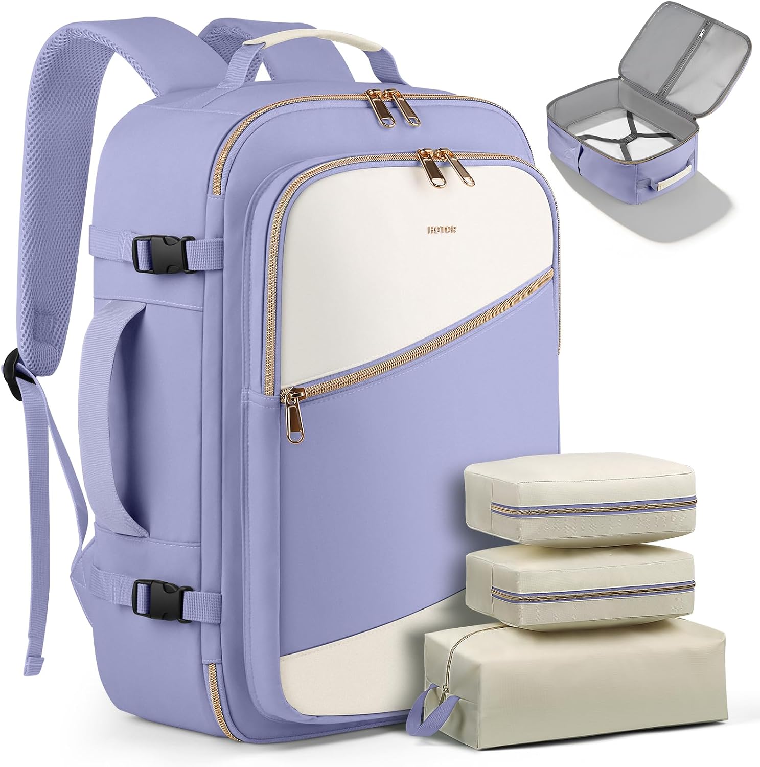 Detalle de HOTOR Travel Backpack for 15.6-Inch Laptops