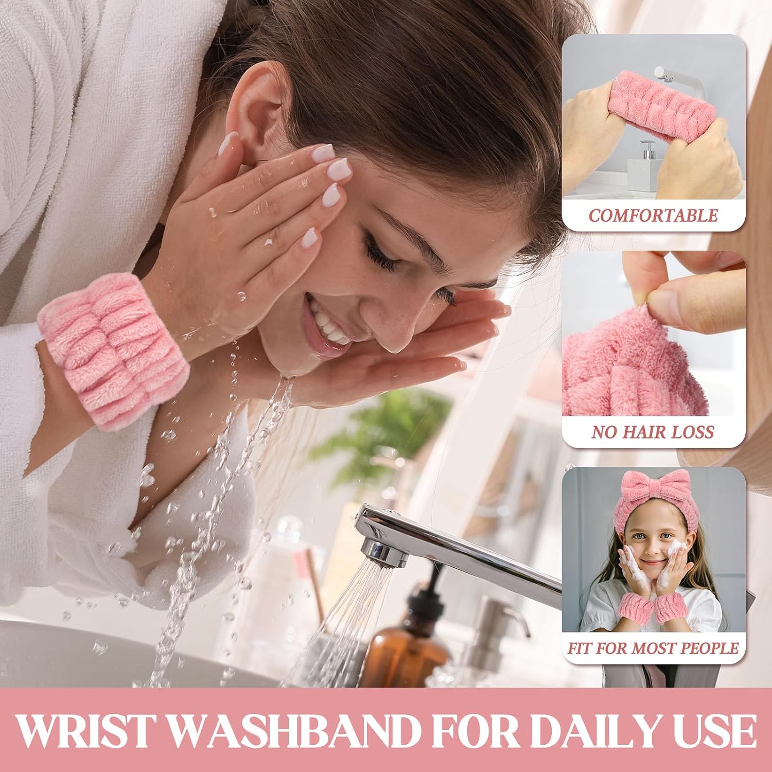 Thumbnail 4 de Crosize Wrist Bands for Face Washing (8 Pack)