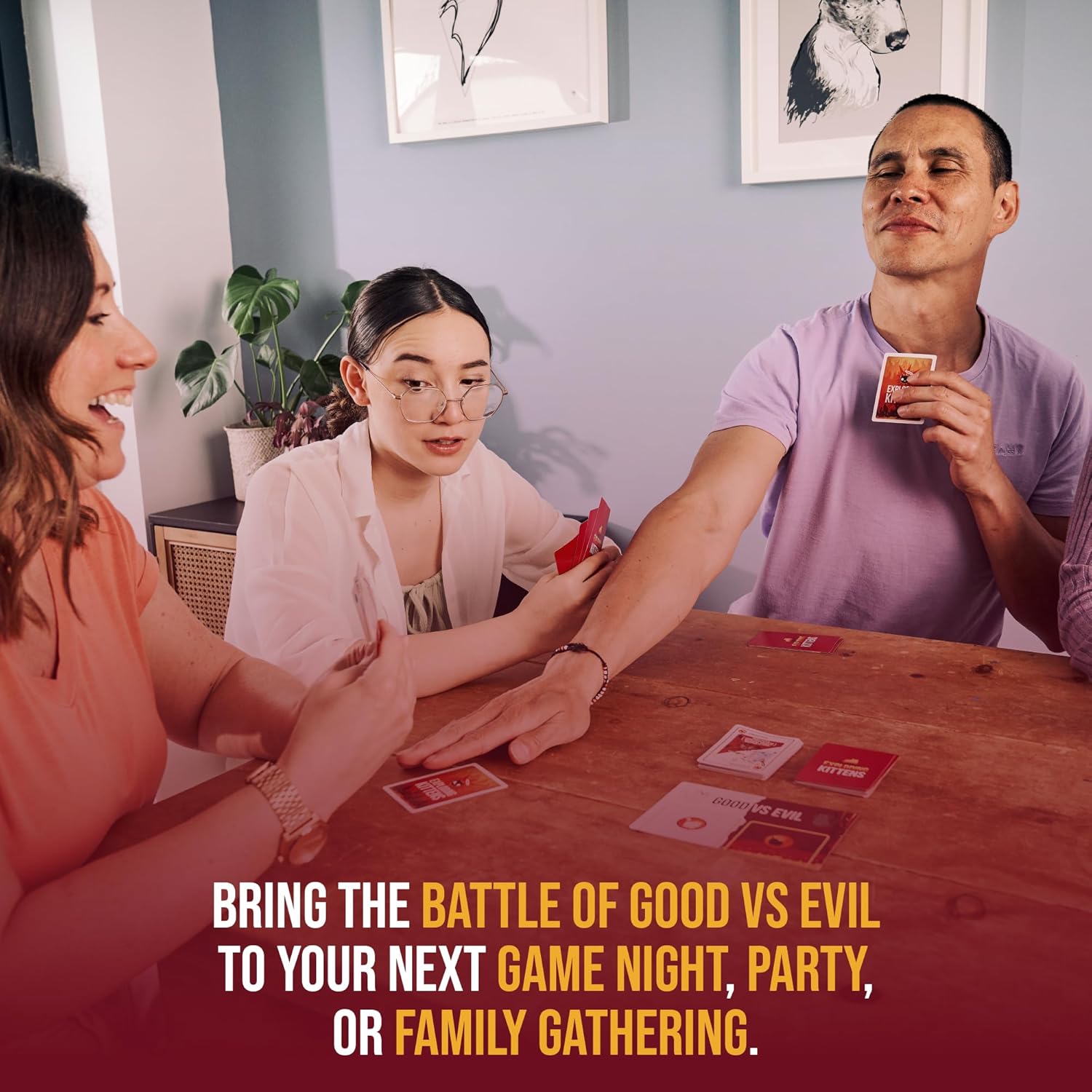 Detalle de Exploding Kittens - Good vs Evil: A High-Stakes Card Battle for 2–5 Players