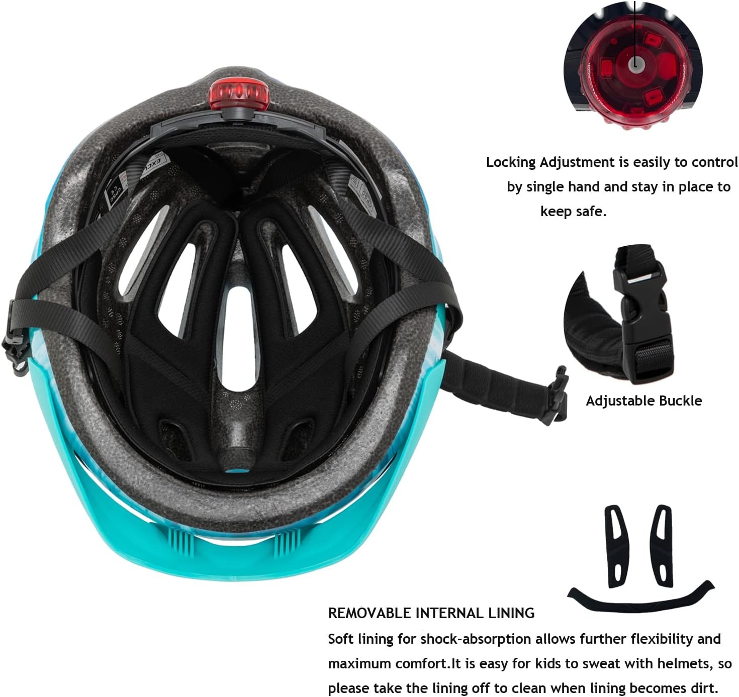 Detalle 2 de Kids bike helmet 50-57cm visor