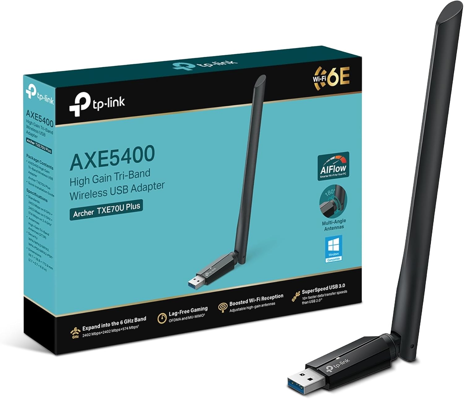 Detalle de TP-Link Archer T3U Plus AC1300 USB WiFi Adapter