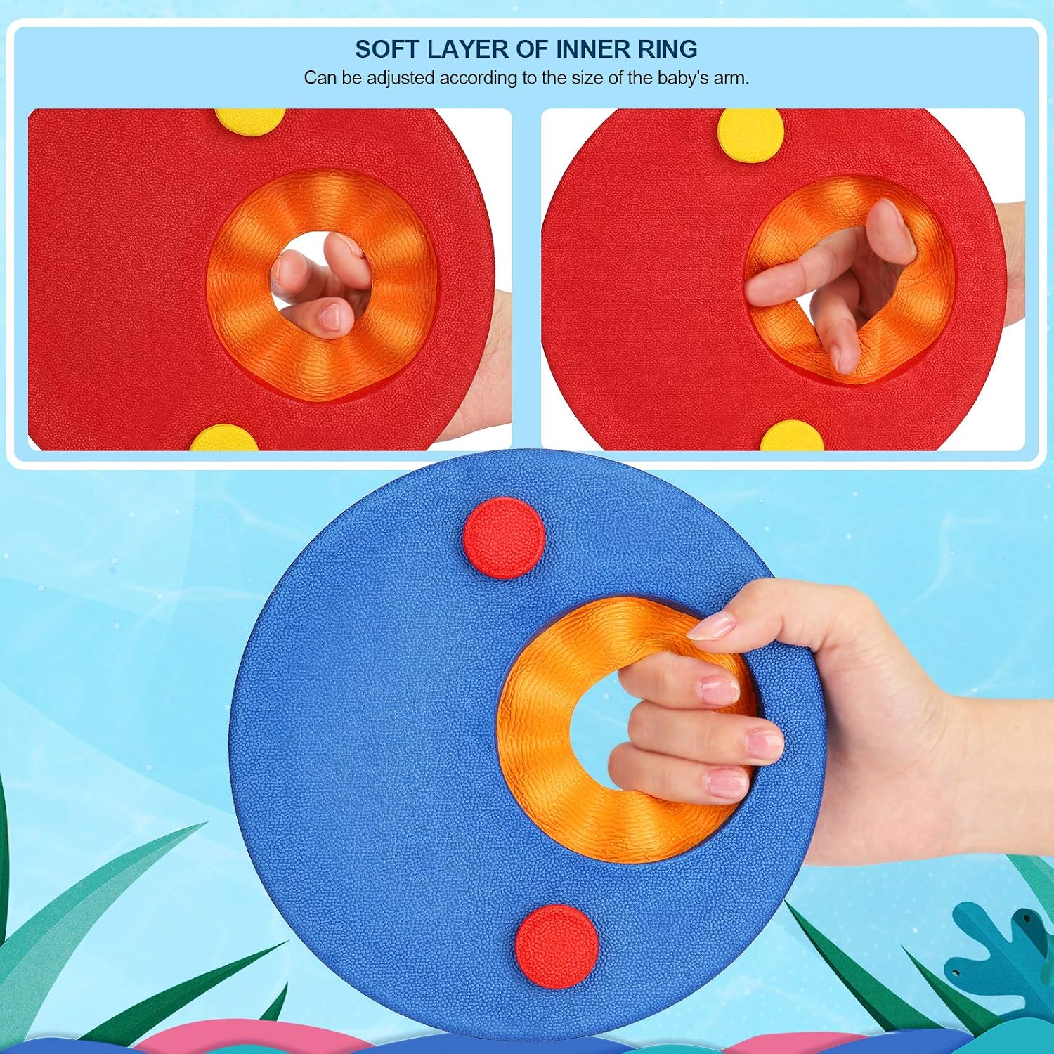 Detalle 2 de Kids swimming armbands 16 cm foam discs