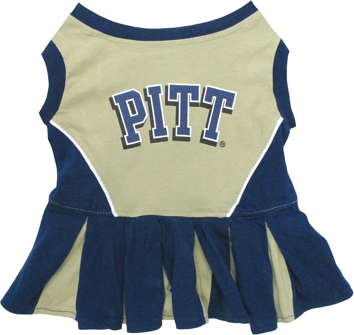 Detalle de Pets First NCAA Pittsburgh Panthers Dog Cheerleader Outfit (X-Small)